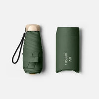 Pocket Sun and Rain Umbrella, Lightweight Vinyl, UV Protection and Waterproof, Ideal for Travel
