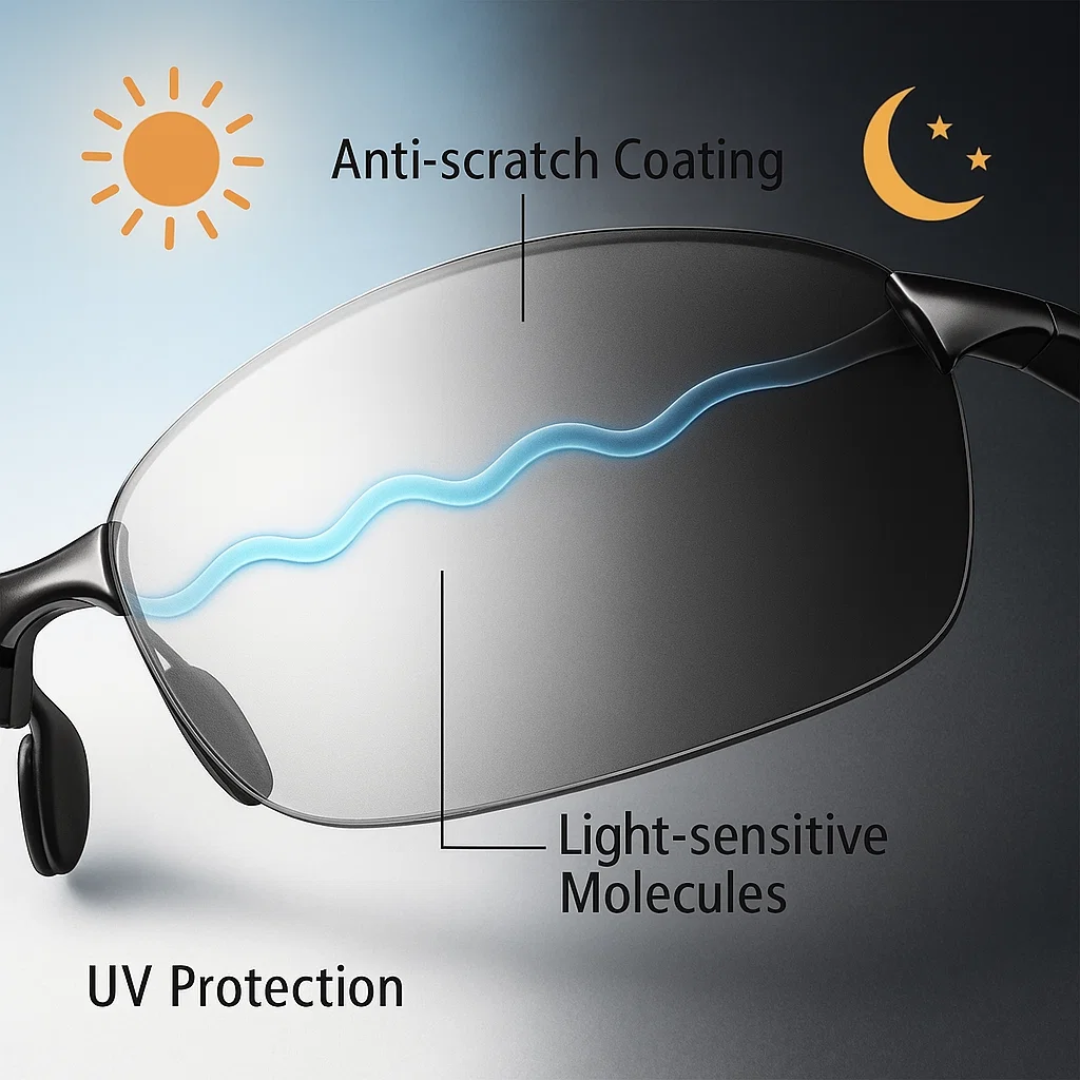 Polarised Photochromic Sunglasses
