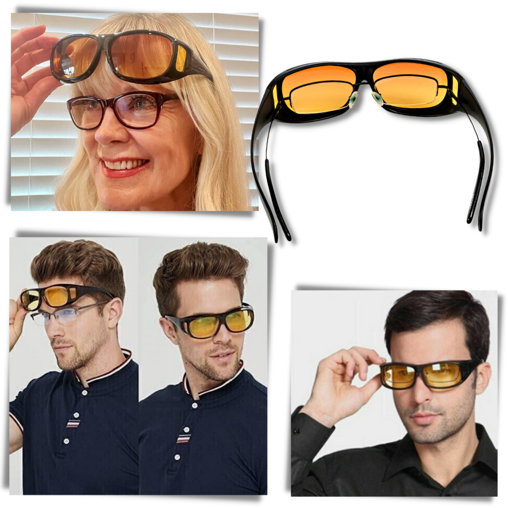 Polarized Night Driving Glasses with LED GlareCut Technology – Safe Vision for Drivers