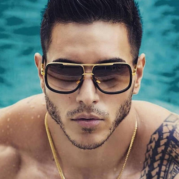 Polarized Sunglasses for Men with UV400 Protection and Lightweight Alloy Frame