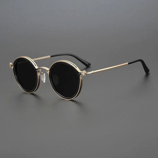 Polarized Sunglasses with UV 400 Filter and Shiny Metal Frame – Stylish Sunglasses for Outdoor Wear