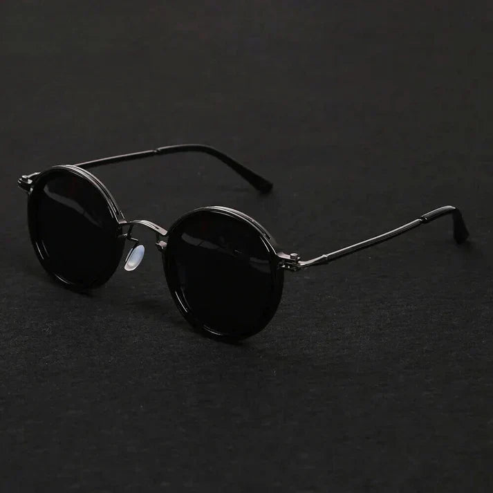 Polarized Sunglasses with UV 400 Filter and Shiny Metal Frame – Stylish Sunglasses for Outdoor Wear