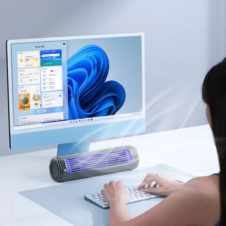 Portable Air Cooler with Wireless Rechargeable Design