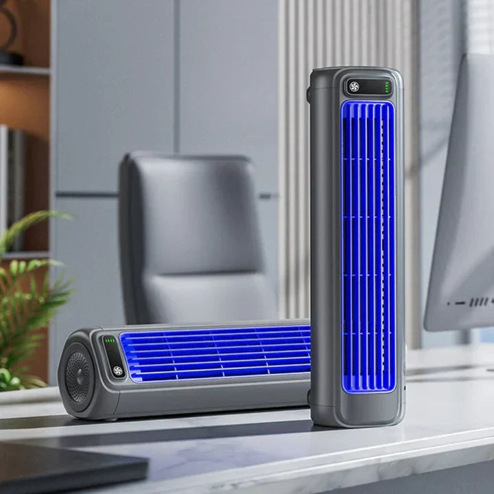 Portable Air Cooler with Wireless Rechargeable Design