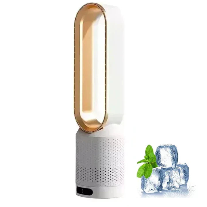 Portable Bladeless Fan with Air Purification and Remote Control