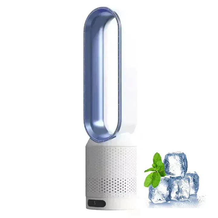 Portable Bladeless Fan with Air Purification and Remote Control
