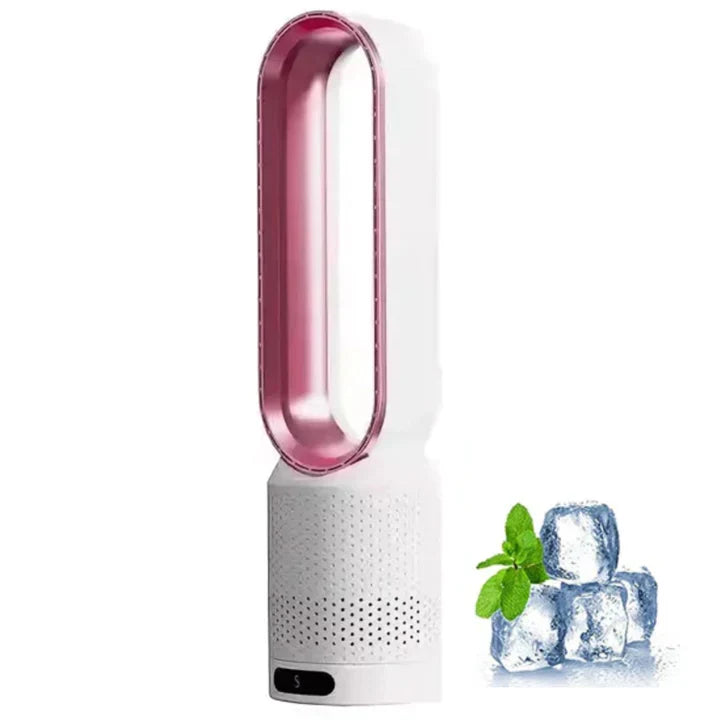 Portable Bladeless Fan with Air Purification and Remote Control