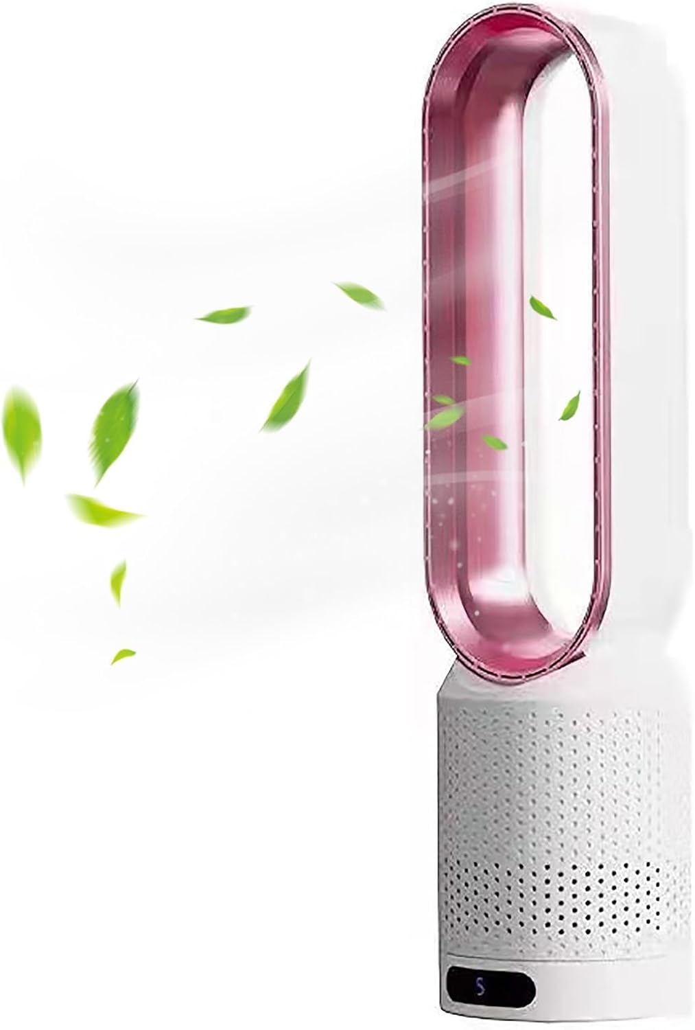 Portable Bladeless Fan with Air Purification and Remote Control