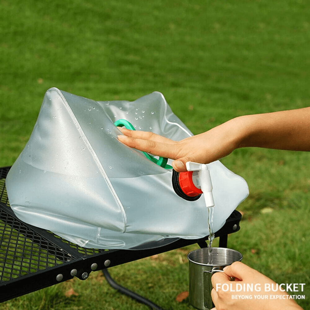 Portable Collapsible Water Container for Travel & Outdoors