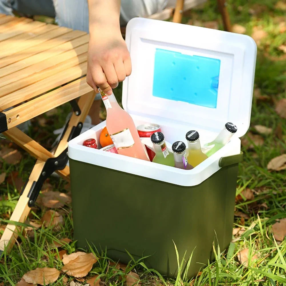 Portable cooler for hot and cold meals on the go