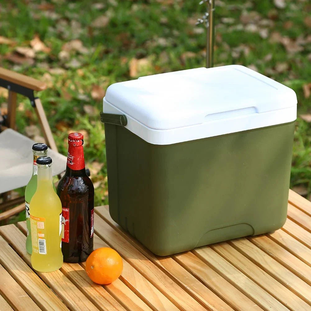 Portable cooler for hot and cold meals on the go