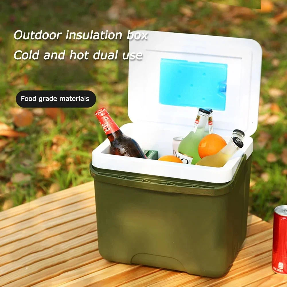 Portable cooler for hot and cold meals on the go
