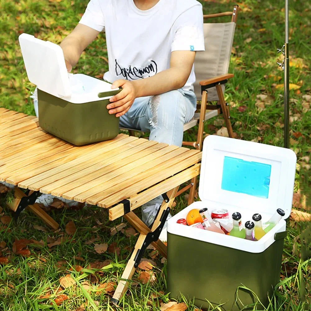 Portable cooler for hot and cold meals on the go