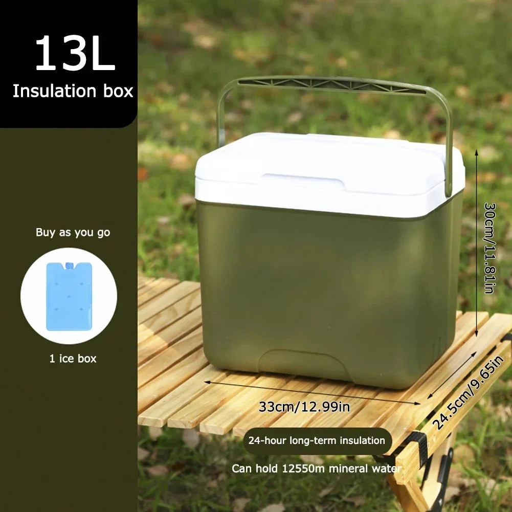 Portable cooler for hot and cold meals on the go