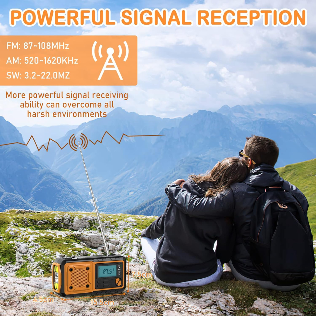 Portable Emergency Crank Radio