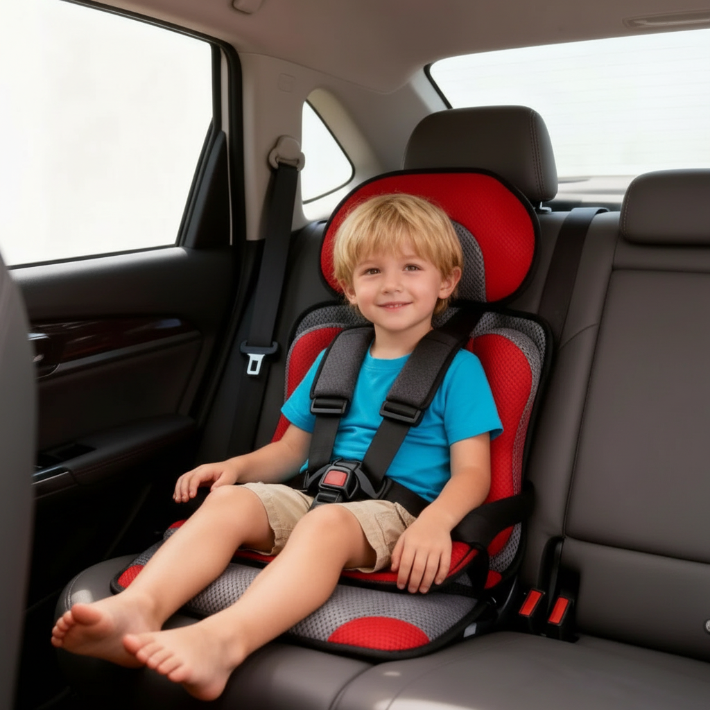 Portable & Foldable Child Car Booster Seat