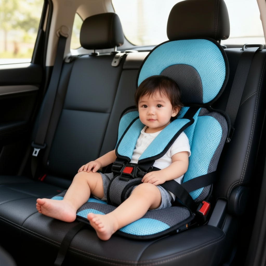Portable & Foldable Child Car Booster Seat