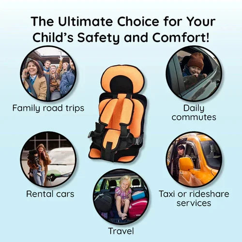 Portable & Foldable Child Car Booster Seat