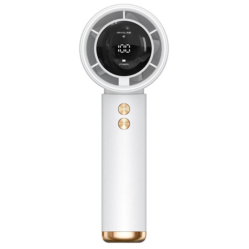 Portable Hand Fan with Digital LCD Display