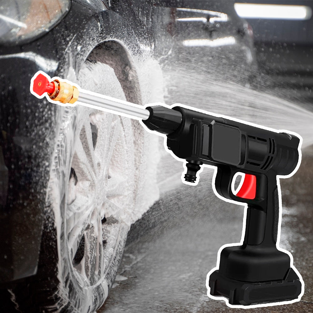 Portable High Pressure Washer - 24 bar with Battery Including Charger and Fine Case
