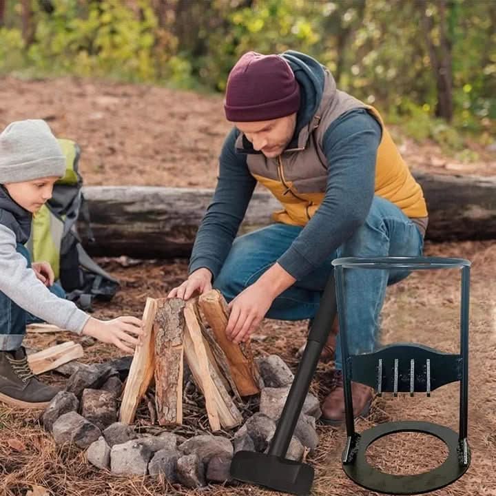 Portable Manual Log Splitter for Easy Firewood