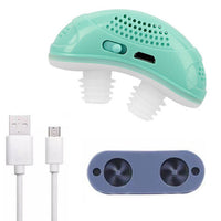 Portable Micro CPAP Device for Snoring Elimination – Quiet and Compact, Light Green with Silicone Tips