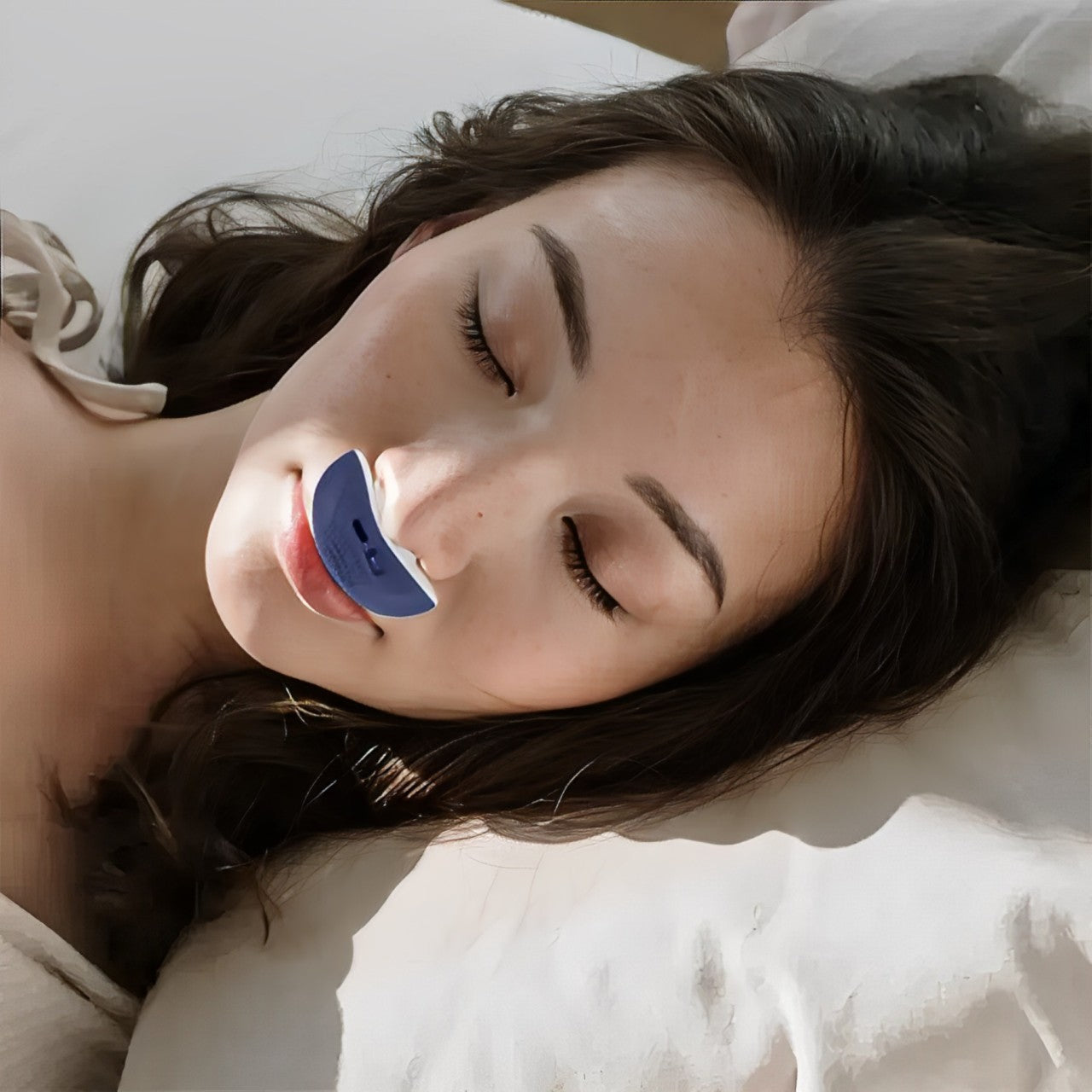 Portable Micro CPAP Device for Snoring Elimination – Quiet and Compact, Light Green with Silicone Tips