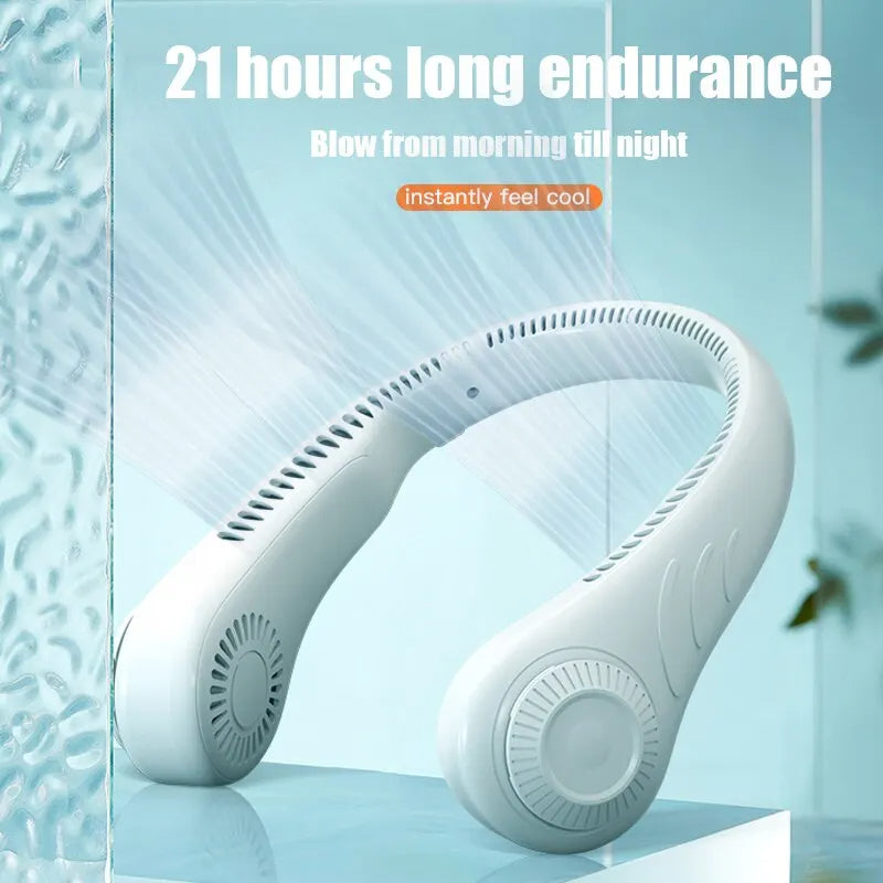 Portable Neck Fan with 360 Cooling Airflow