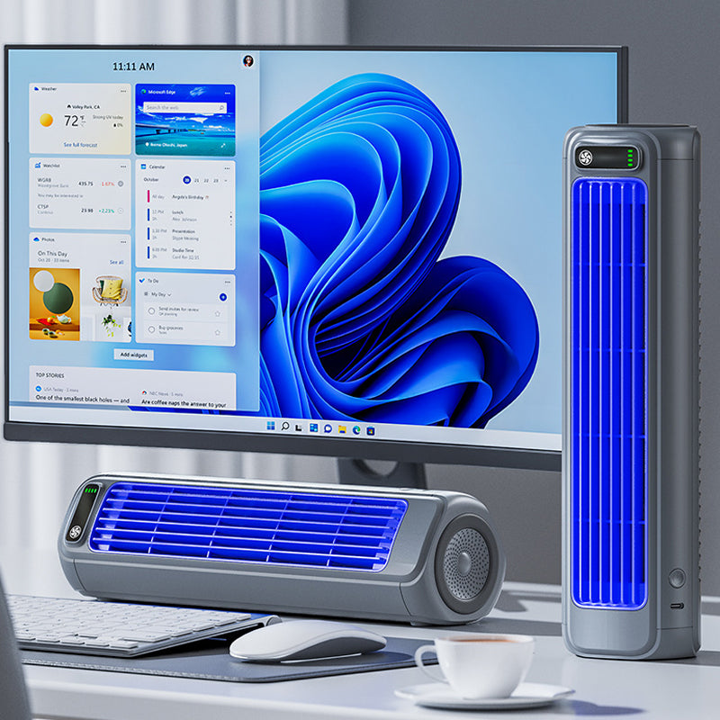 Portable Rechargeable Air Conditioner with 12-Hour Battery Life