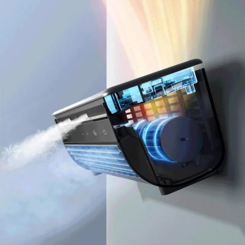 Portable Rechargeable Air Conditioner with 12-Hour Battery Life
