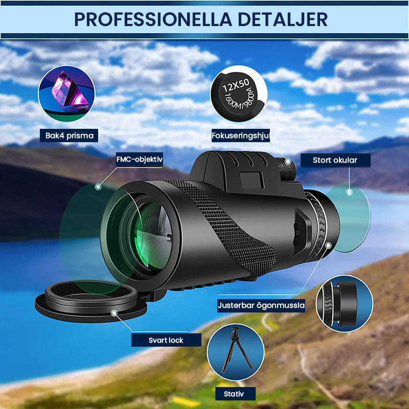 Portable Zoom HD 5000M Telescope for Outdoor Use