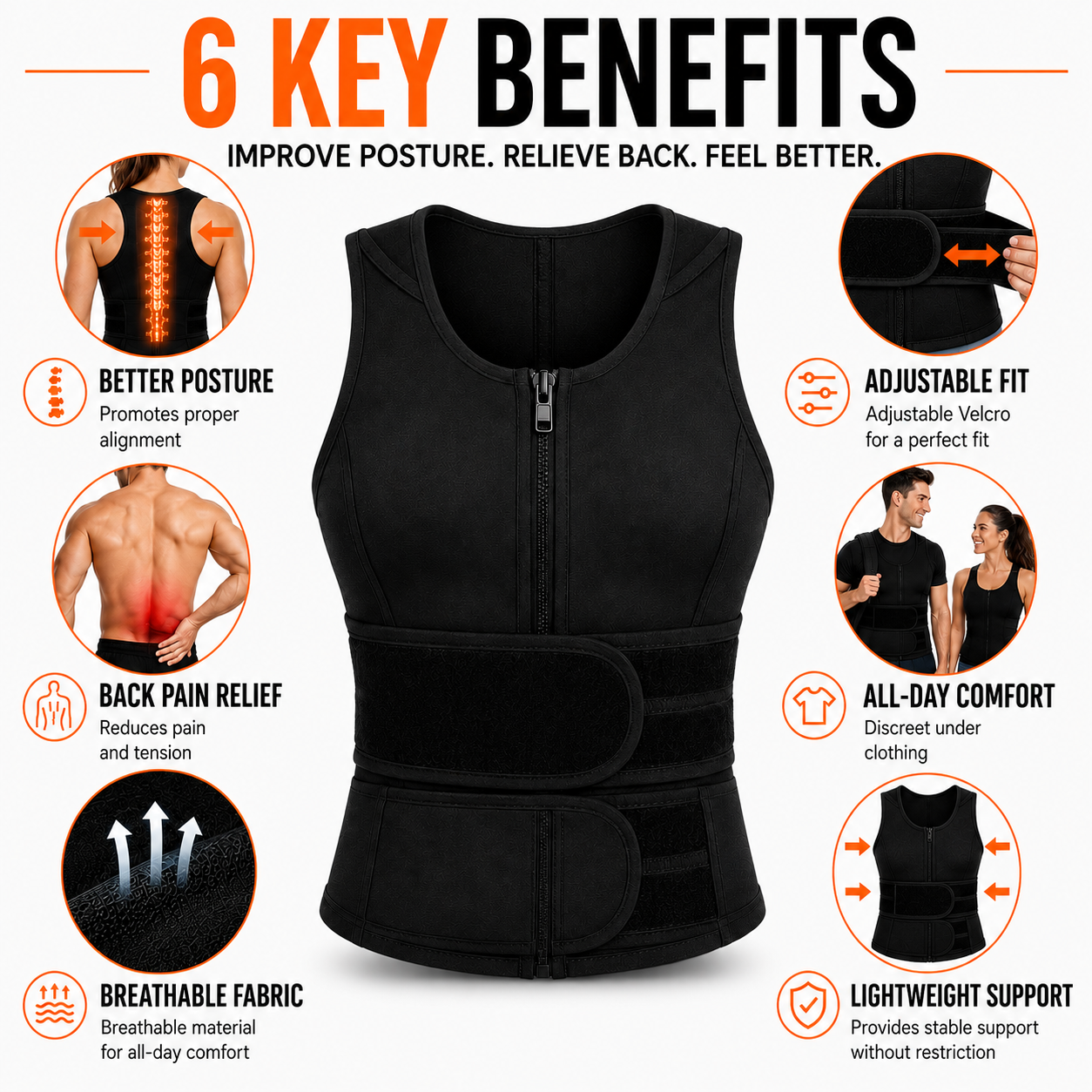 PostuFlexor Adjustable Clavicle Posture Brace