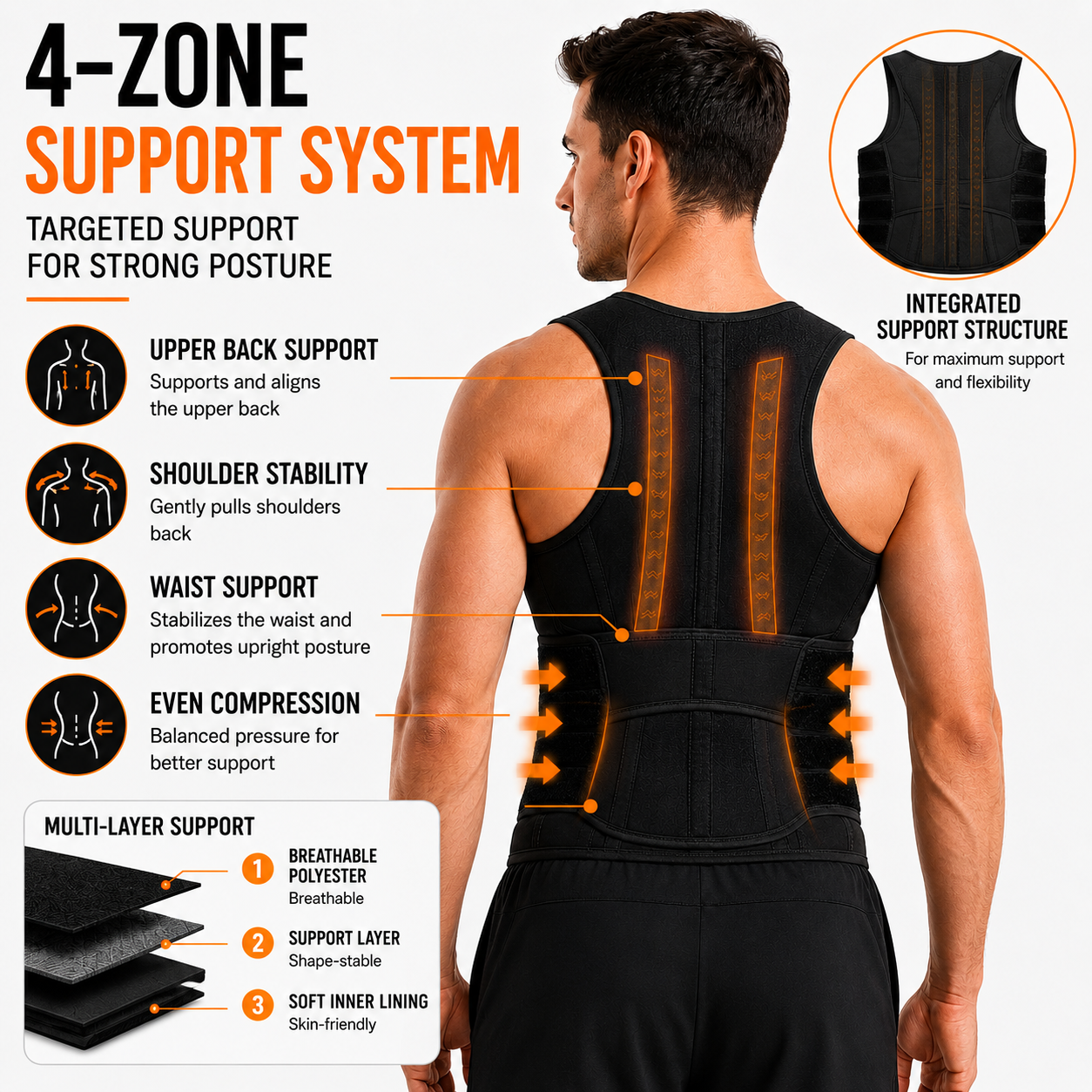 PostuFlexor Adjustable Clavicle Posture Brace