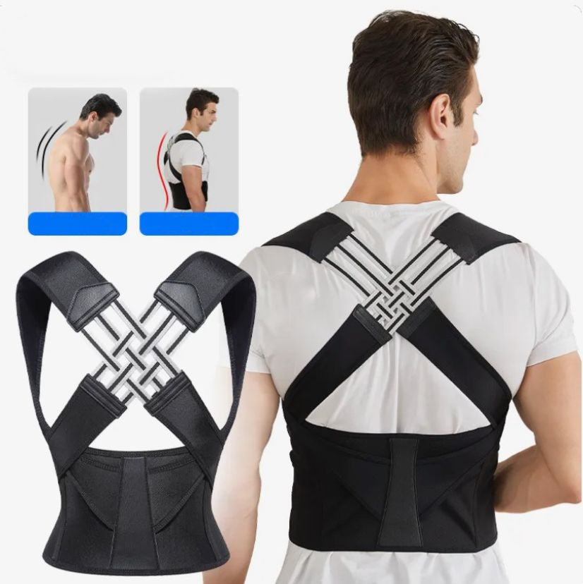 Posture Correction Belt | Immediate Back & Shoulder Support | Black