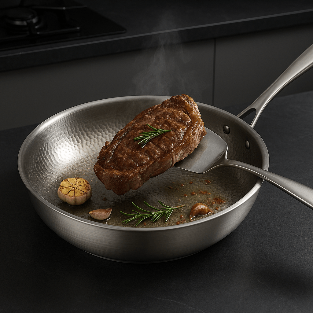 Premium Titanium Non-Coated Pan for All Hobs