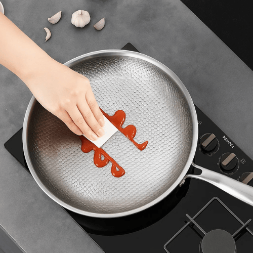 Premium Titanium Non-Coated Pan for All Hobs