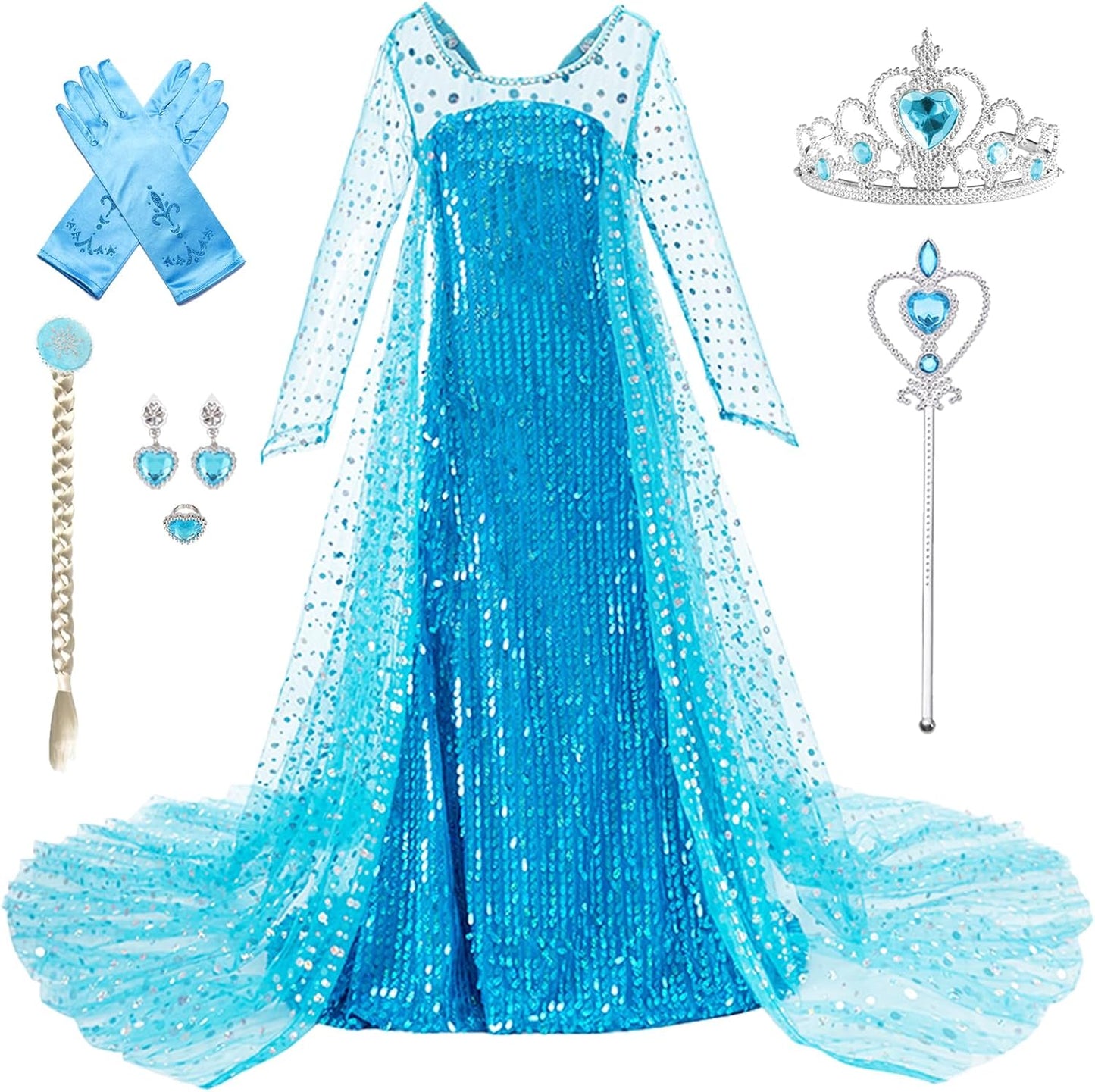 Princess Dress Blue - Includes Accessories for Play Fun