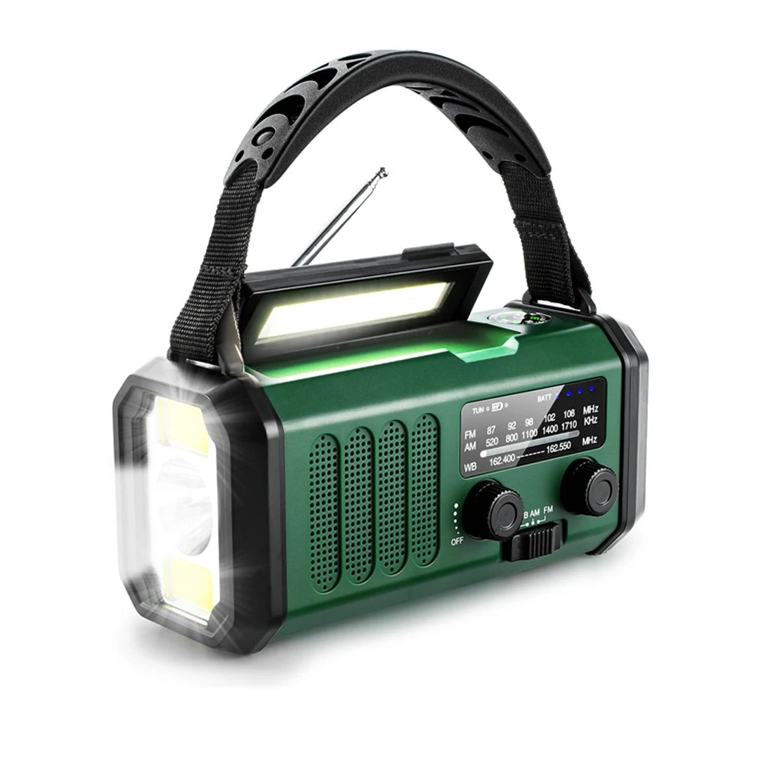 Professional Emergency Radio - Wind-Up & Solar - Powerful and Durable