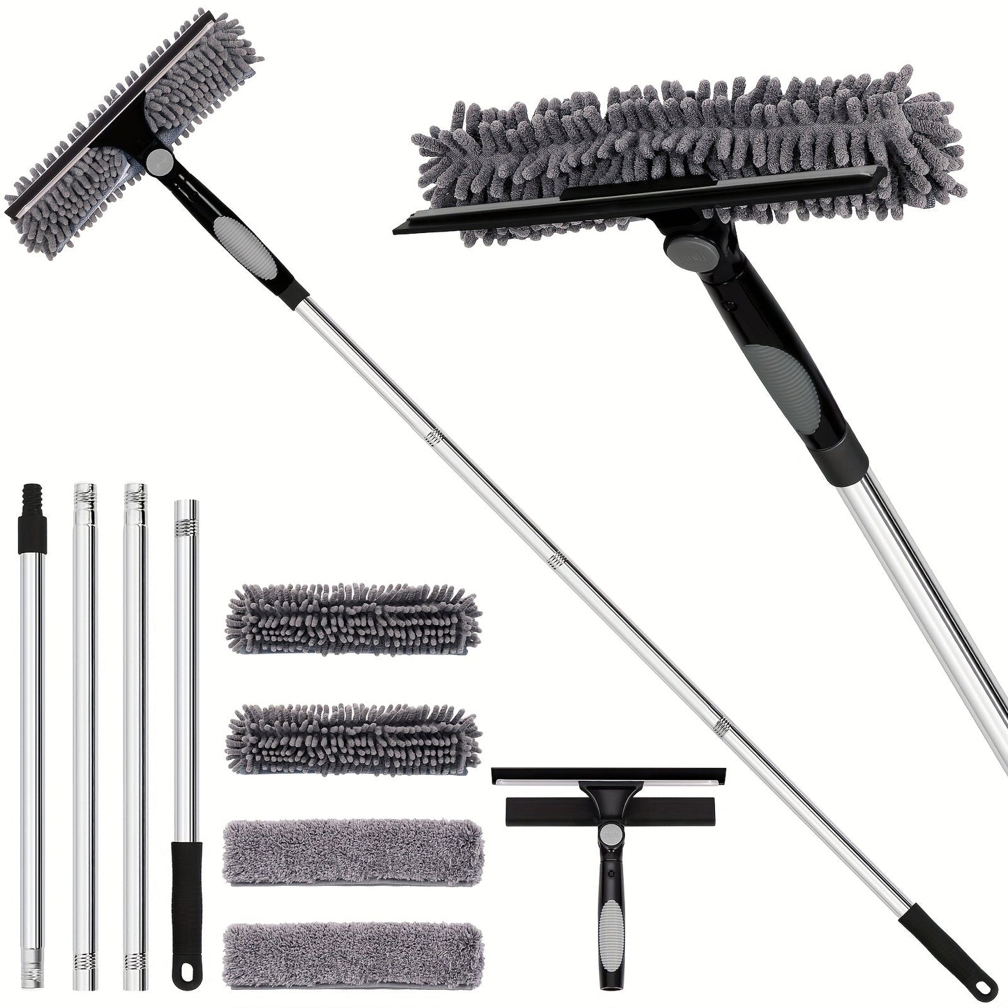 Professional Window Cleaner Telescopic - Streak-Free Windows