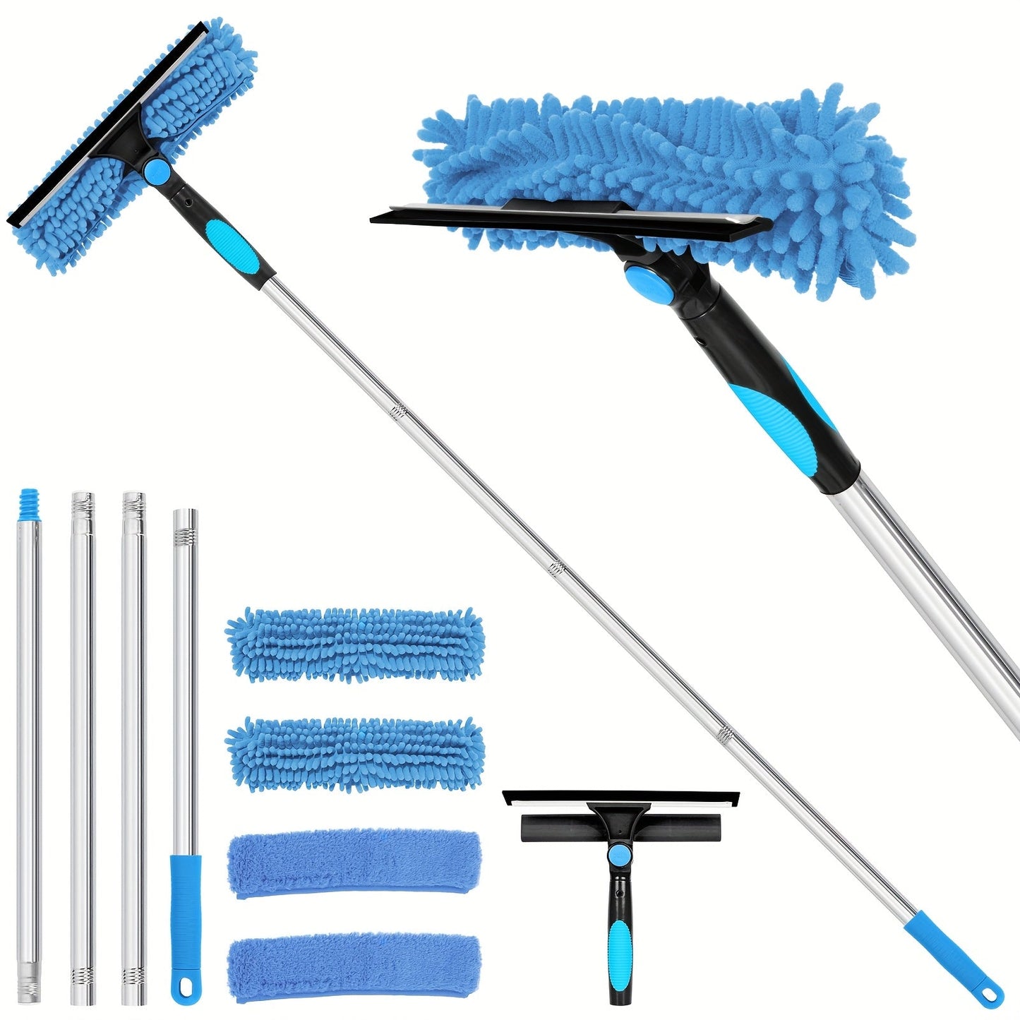 Professional Window Cleaner Telescopic - Streak-Free Windows