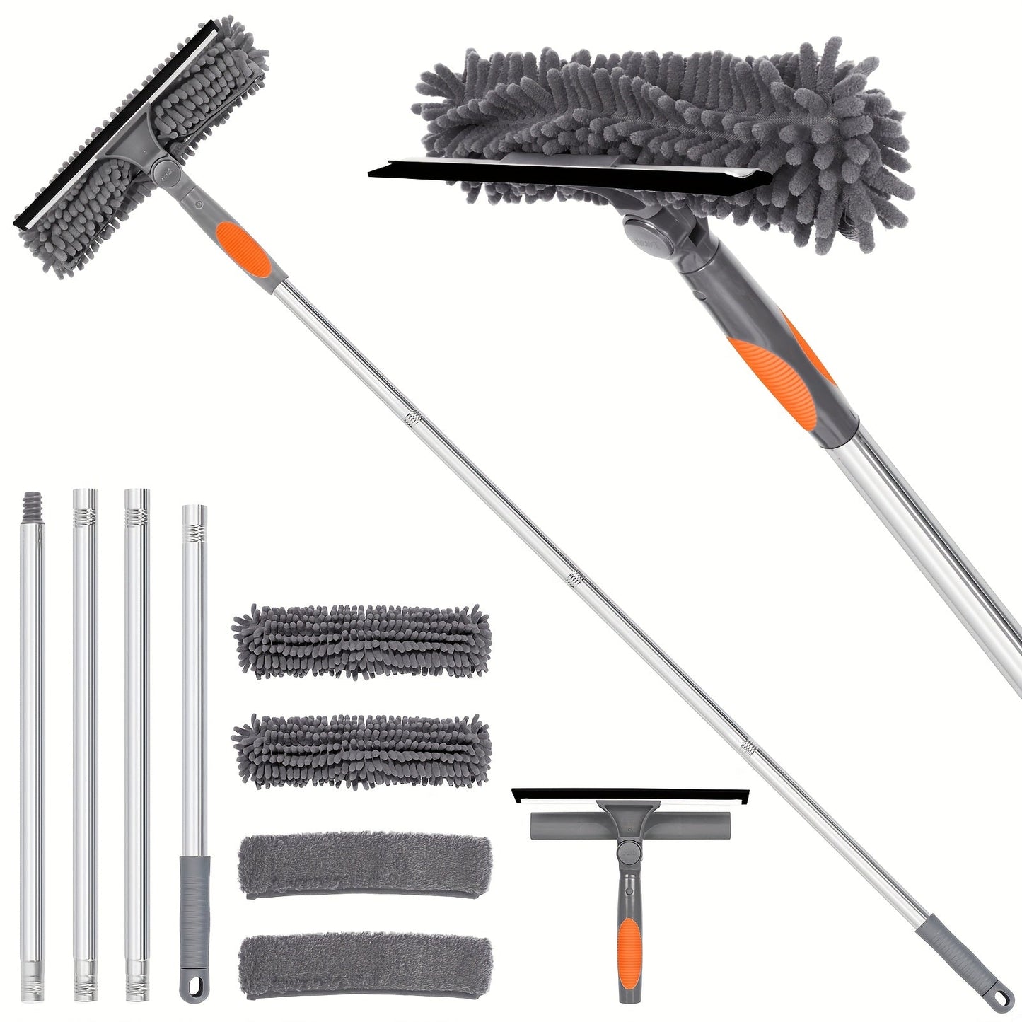 Professional Window Cleaner Telescopic - Streak-Free Windows
