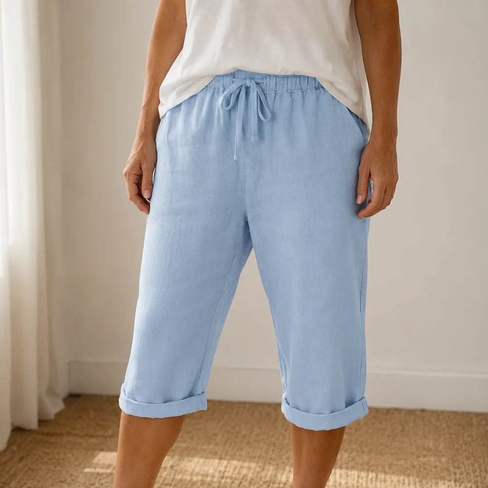 Pull-on -look capri pants