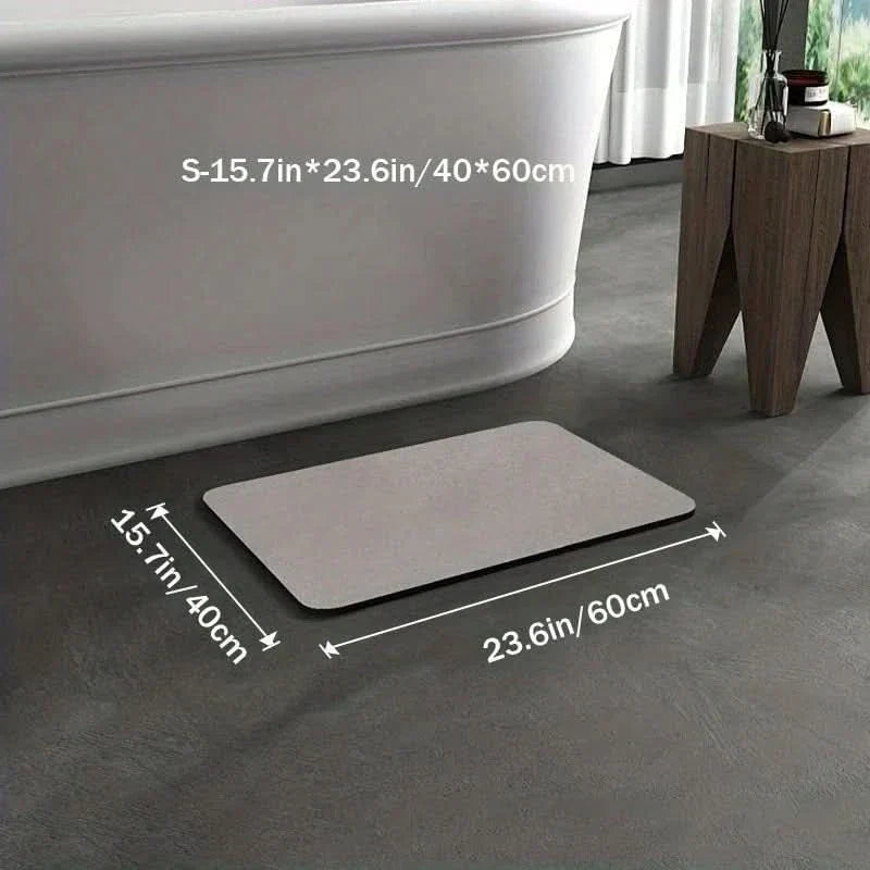 Quick-Dry Non-Slip Diatomite Bath Mat