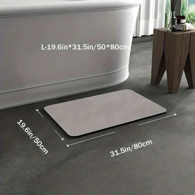 Quick-Dry Non-Slip Diatomite Bath Mat