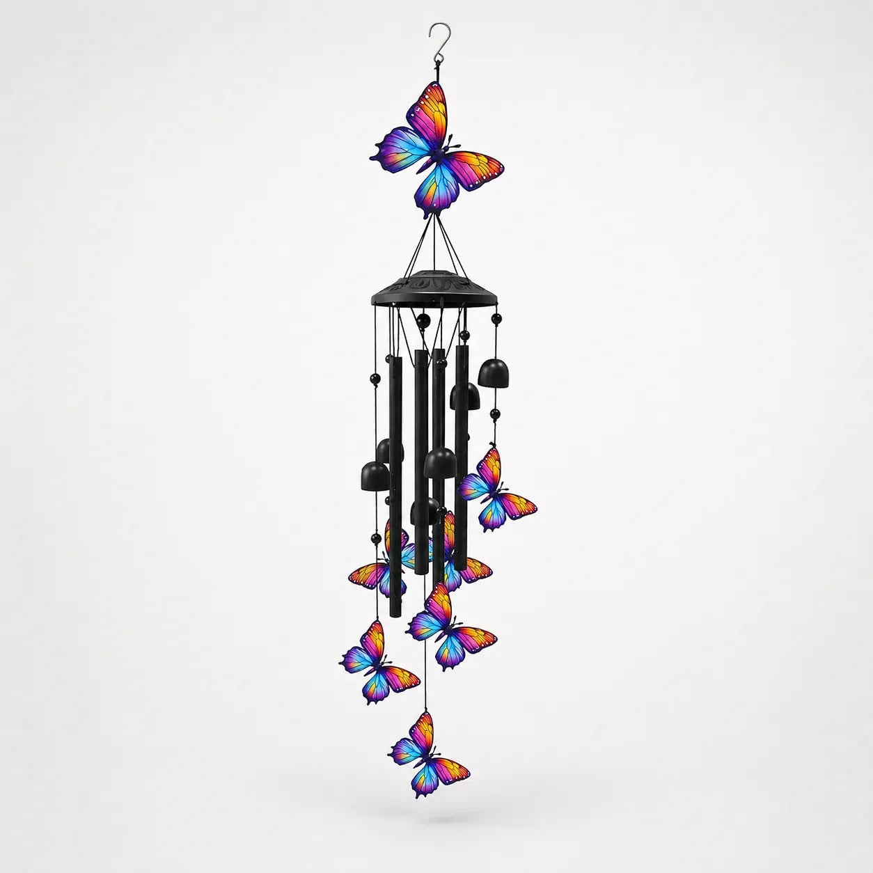 Rainbow Hummingbird Wind Chime for Garden, Patio & Porch