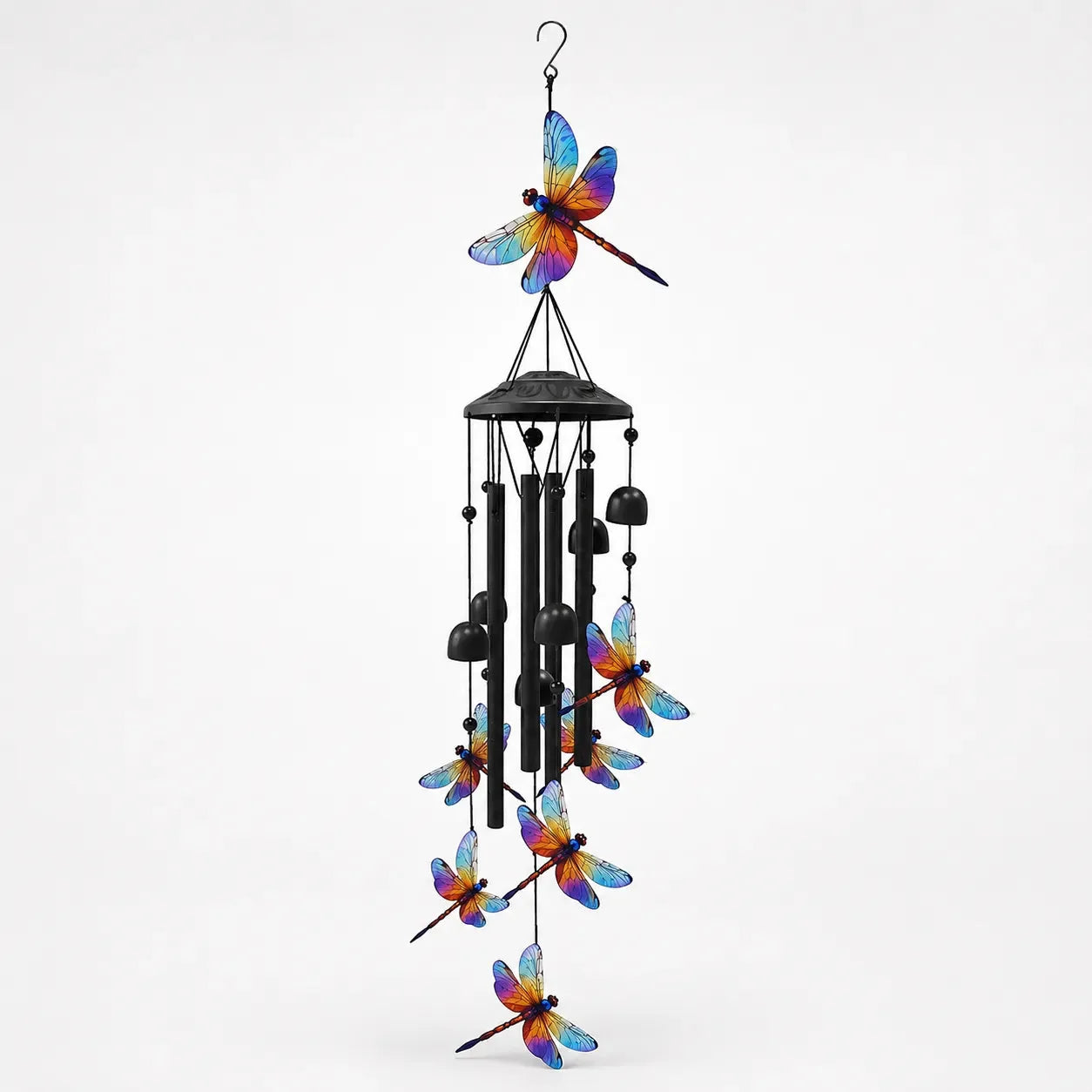 Rainbow Hummingbird Wind Chime for Garden, Patio & Porch