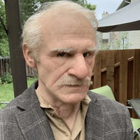 Realistic Old Man Mask – Halloween and Cosplay Latex Mask with Movable Mouth