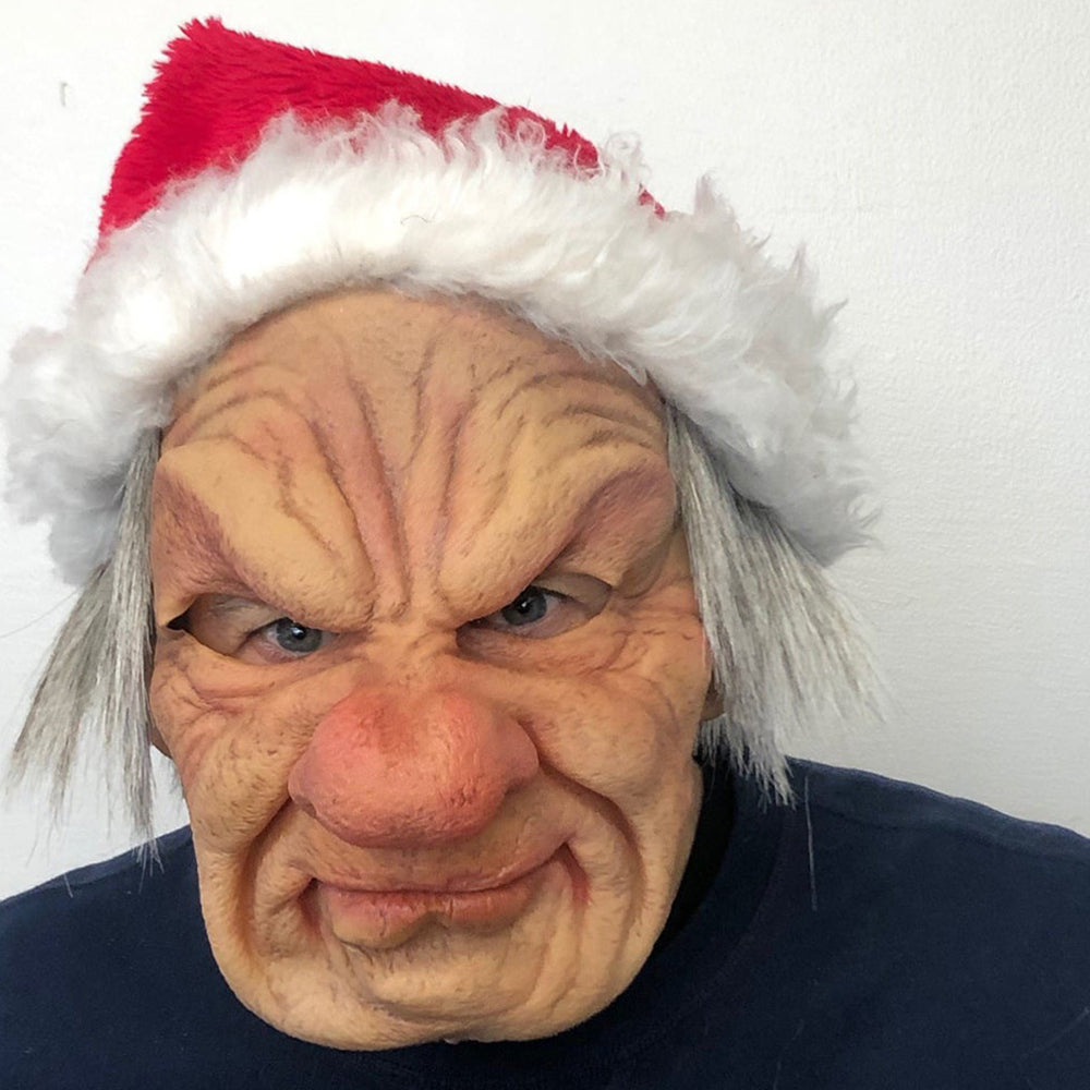Realistic Old Man Mask – Halloween and Cosplay Latex Mask with Movable Mouth