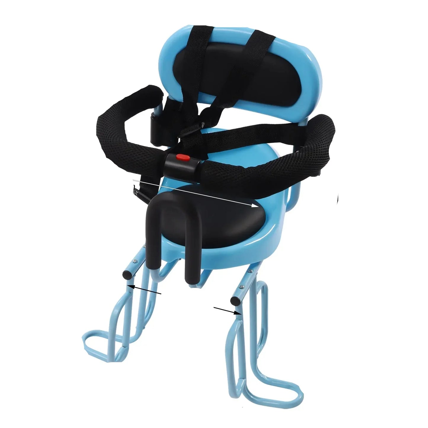 Rear Mounted Child Bike Seat with Backrest & Footrests