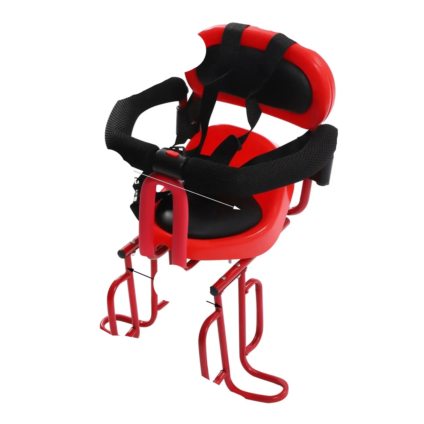 Rear Mounted Child Bike Seat with Backrest & Footrests